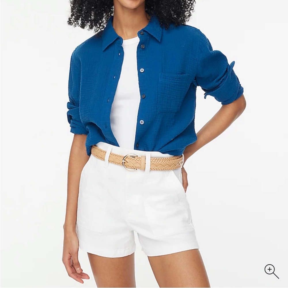J.Crew factory Blue Button-Up Shirt